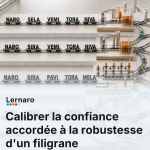 Calibrer la confiance accordée à la robustesse d'un filigrane