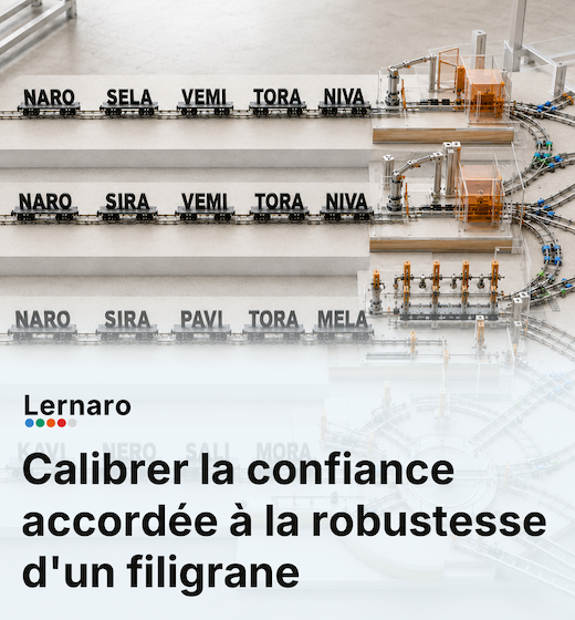 Calibrer la confiance accordée à la robustesse d'un filigrane