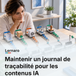 Maintenir un journal de traçabilité pour les contenus IA